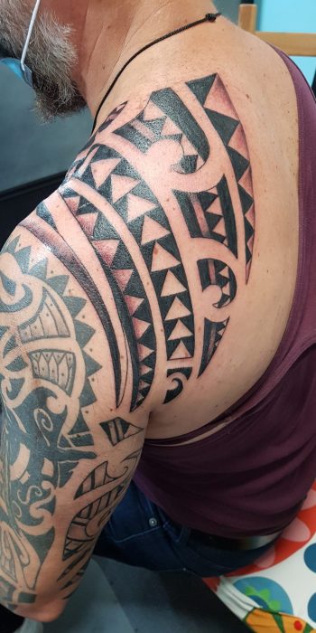 Maori sleeve tattoo